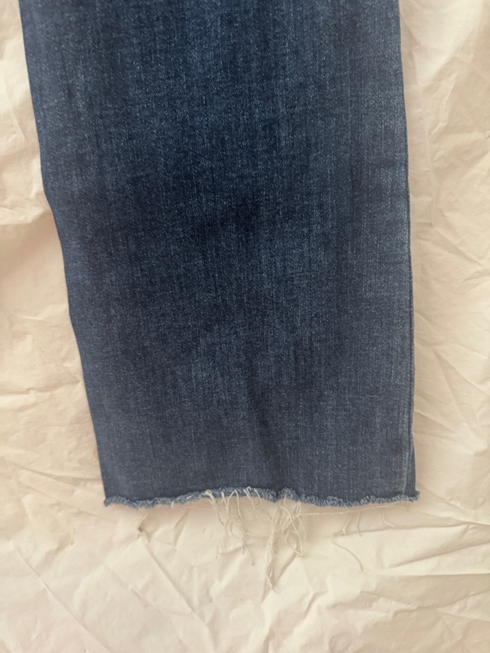 Judy Blue High Rise Raw Hem Dark Blue Bootcut Jeans - Picture 7 of 8